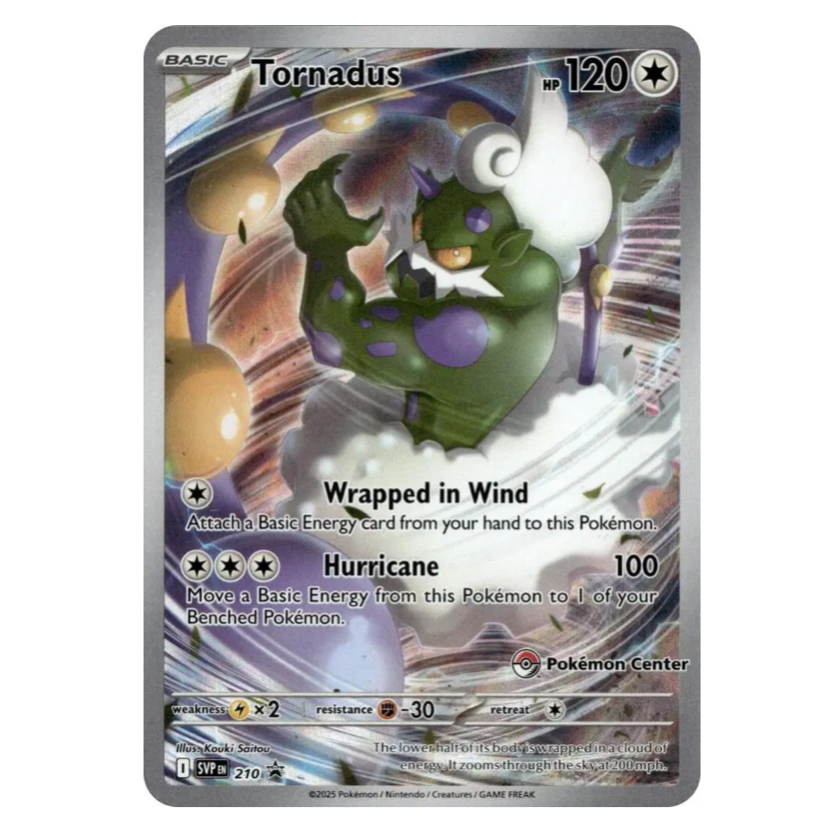 tornadus pokemon card price TCG Pokemon Centre Promo 210 Stamped – CardXchange proof acrylic case and Pokémon Trading Card Game Denominations:$100 Commander 2018