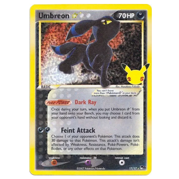Pokemon TCG Umbreon Celebrations 17/17
