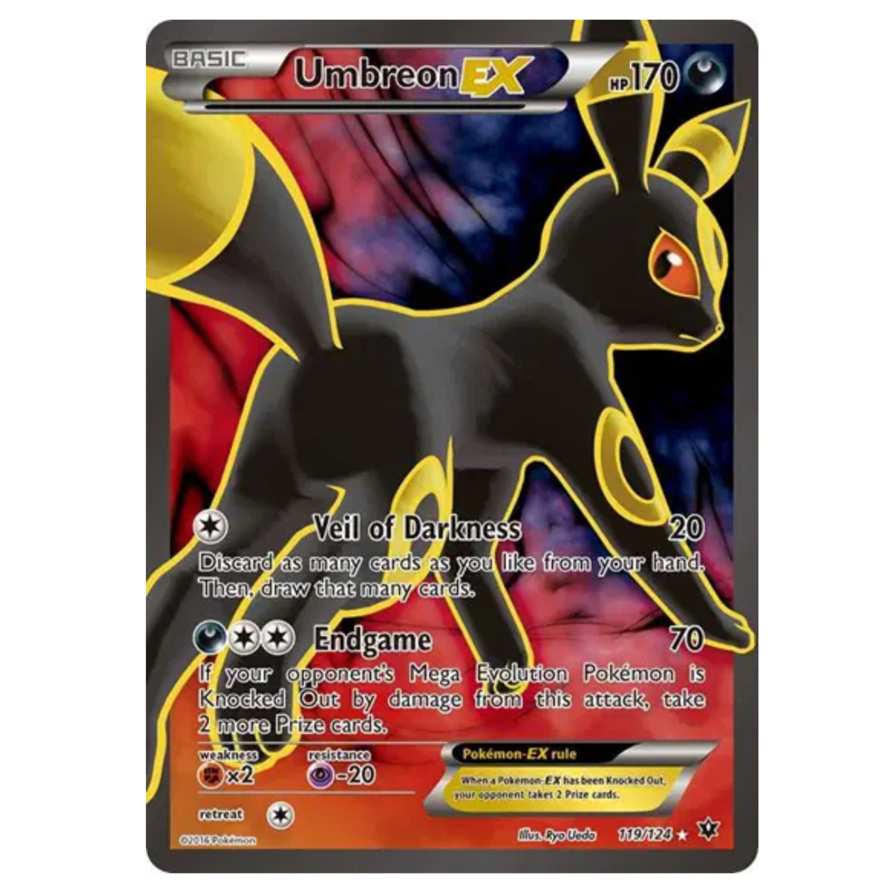 Pokemon TCG Umbreon EX Fates Collide 119/124