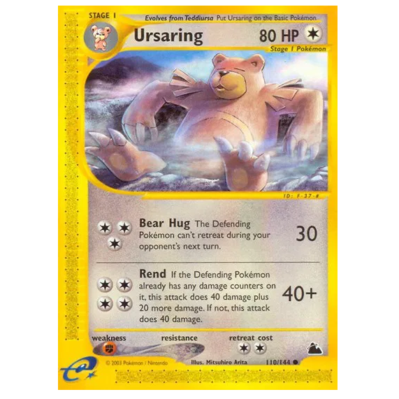 Pokemon TCG Ursaring Skyridge 110/144