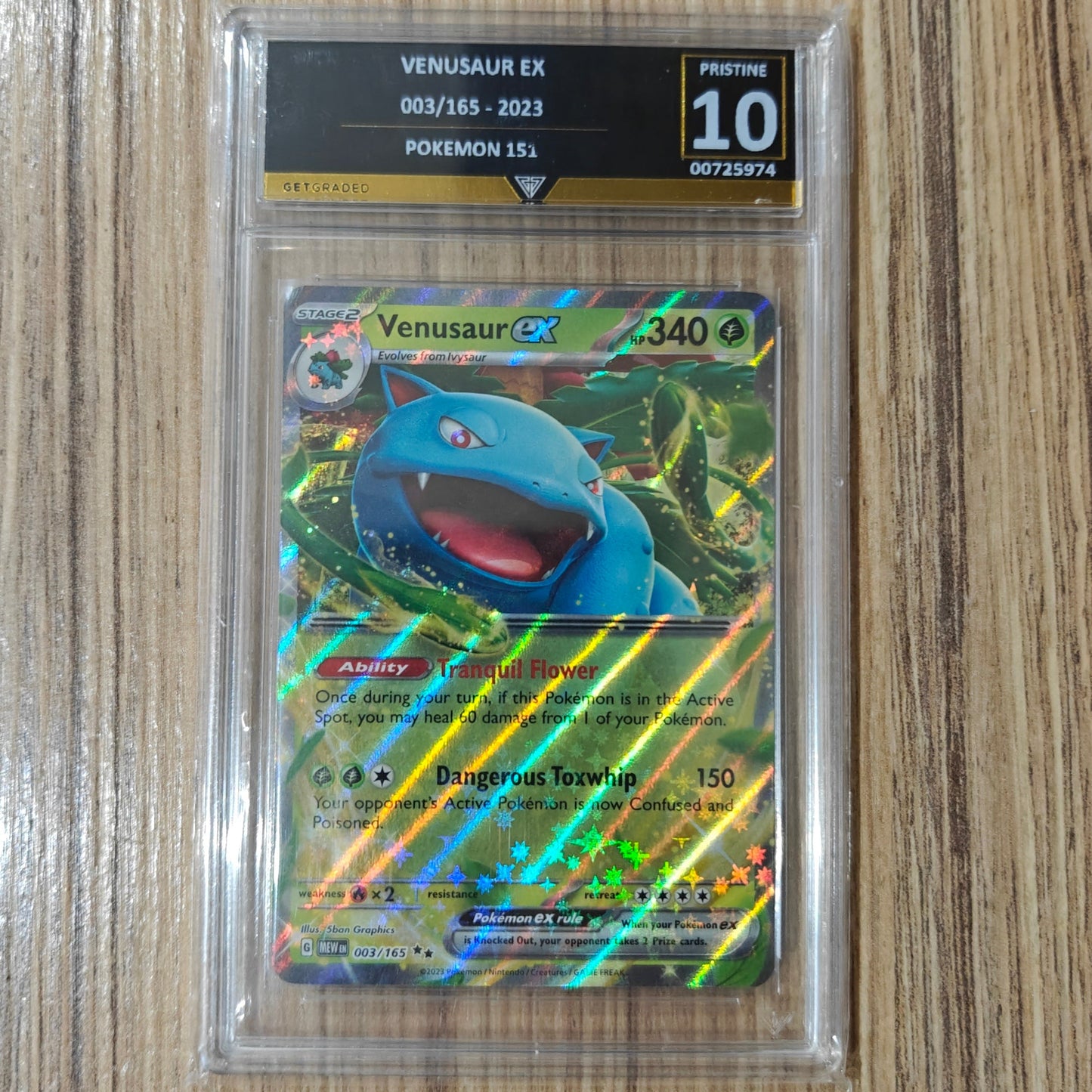 Pokemon TCG Venusaur ex 151 003/165 (Get Graded 10)