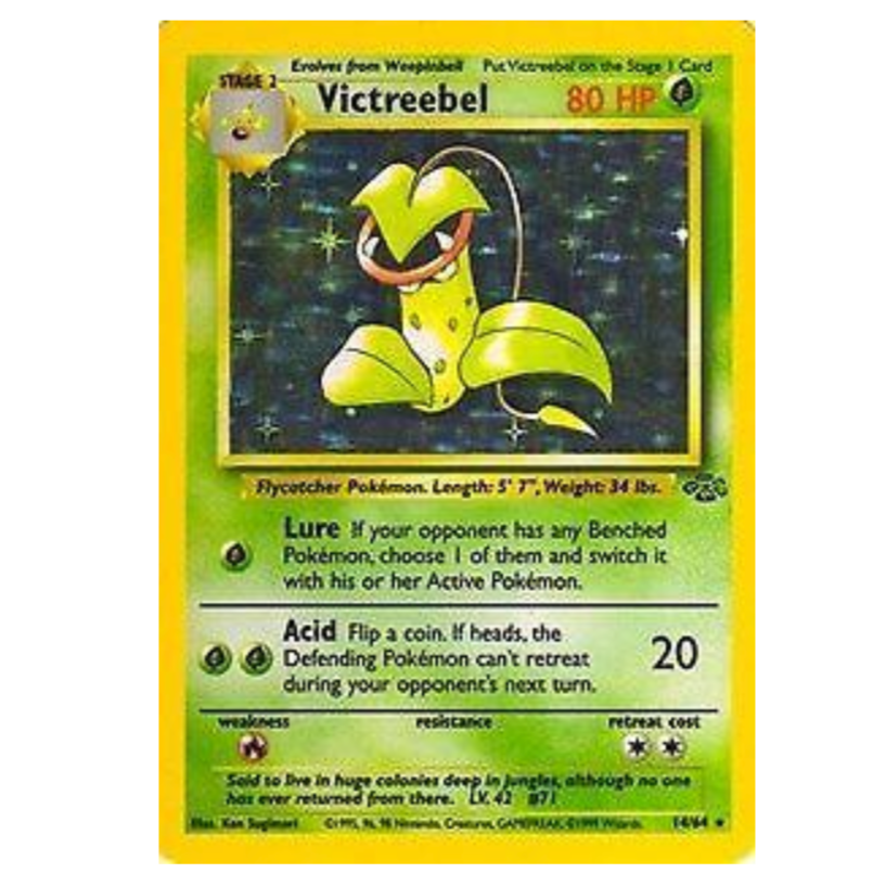 Pokemon TCG Victreebel *Holo* Jungle 14/64.