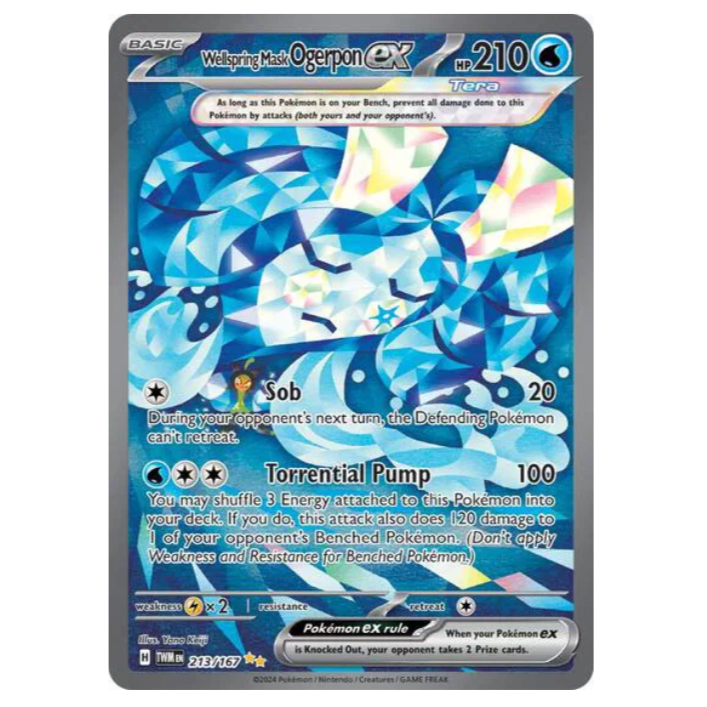 Pokemon TCG Wellspring Mask Ogerpon ex Twilight 213/167