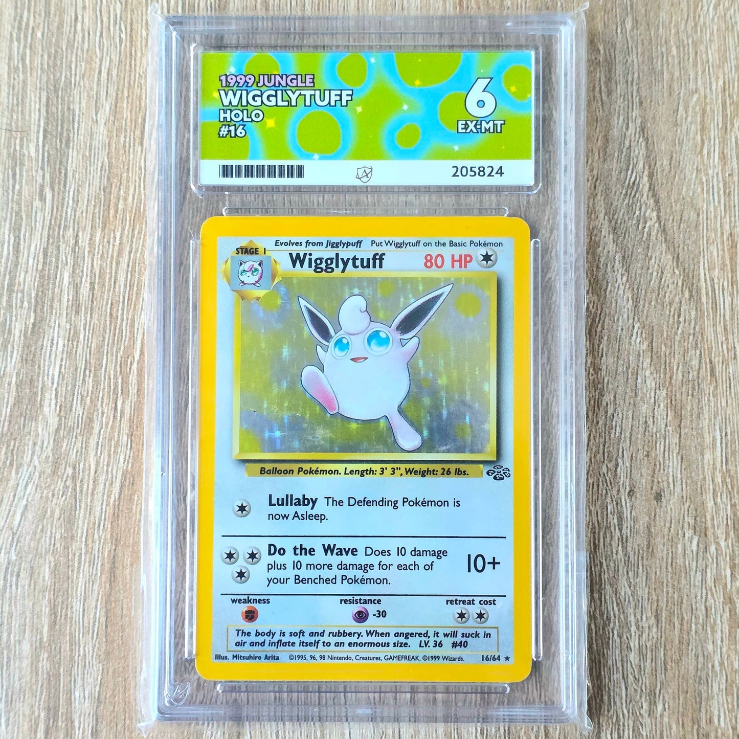 Pokemon TCG Wigglytuff *Holo* Jungle 16/64 (Ace 6)