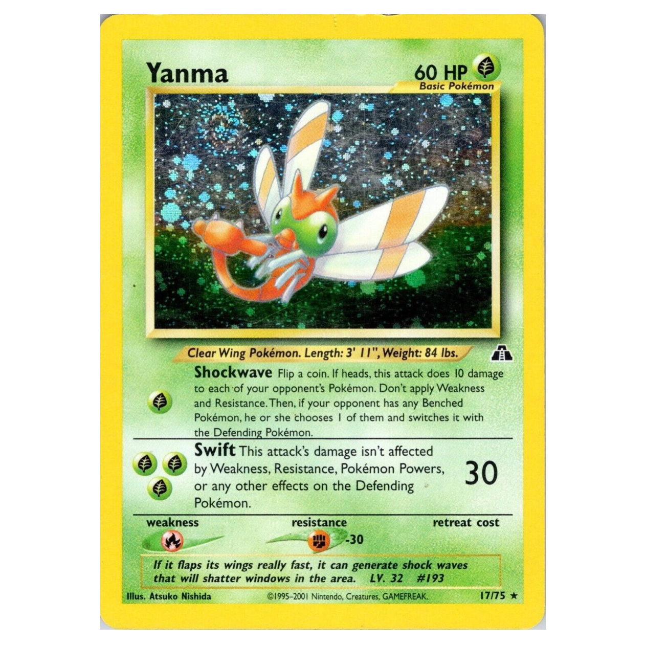 Pokemon TCG Yanma Neo Discovery 17/75