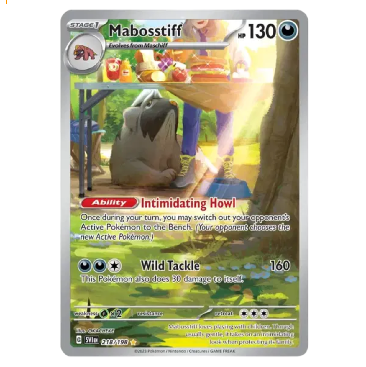 Pokemon TCG Mabosstiff Base Set 218/198