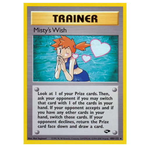 Pokemon TCG Misty's Wish Gym Challenge 108/132