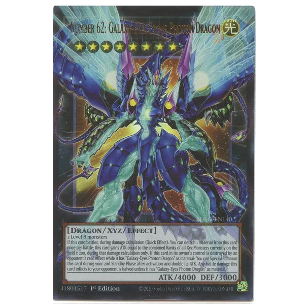 Yu-Gi-Oh! TCG Number 62. Galaxy-Eyes Prime Photon Dragon BLGG-EN140