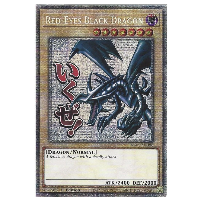 Yu-Gi-Oh! TCG Red-Eyes Black Dragon *Starlight Rare* RA05-EN0086