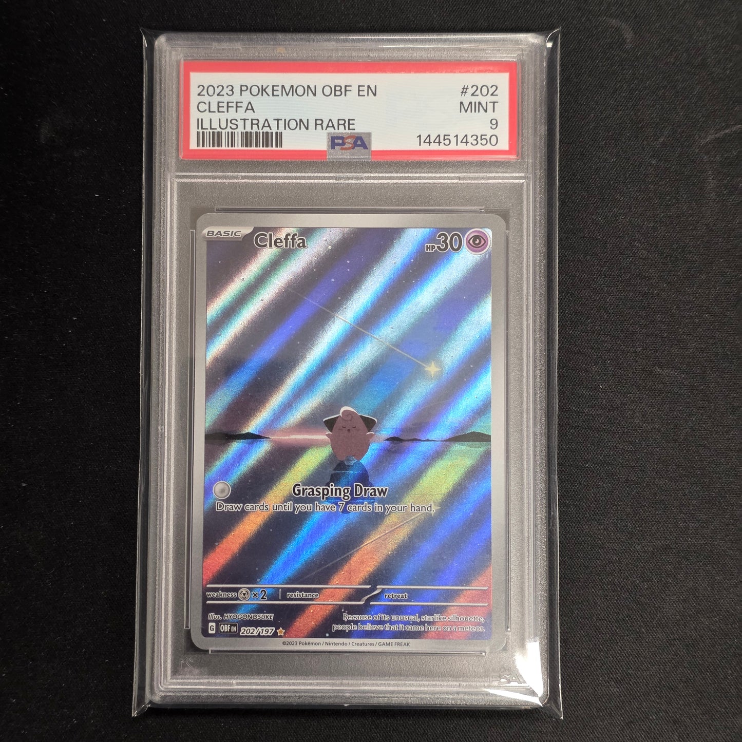 Pokemon TCG Cleffa Obsidian Flames 202/197 (PSA 9)