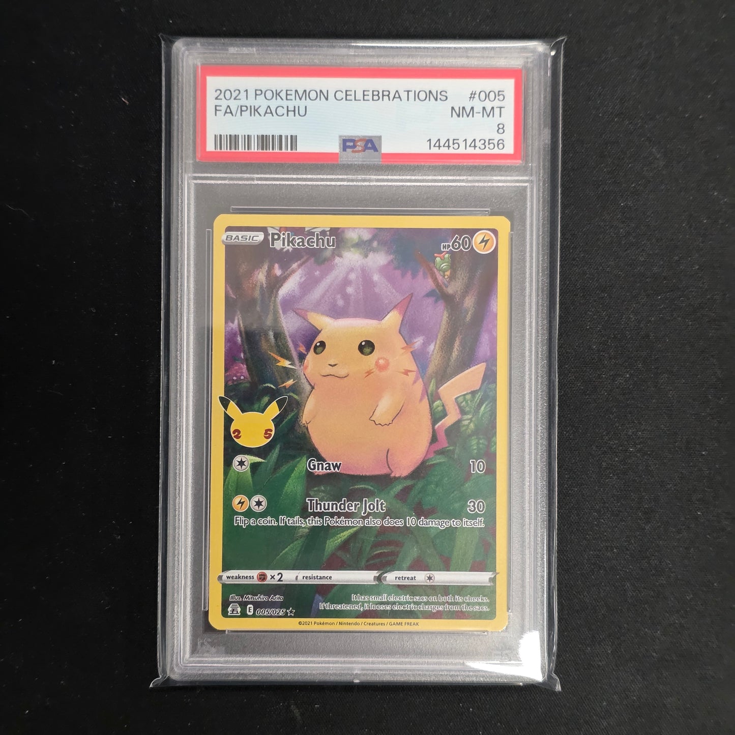 Pokemon TCG Pikachu Celebrations 005/025 (PSA 8)