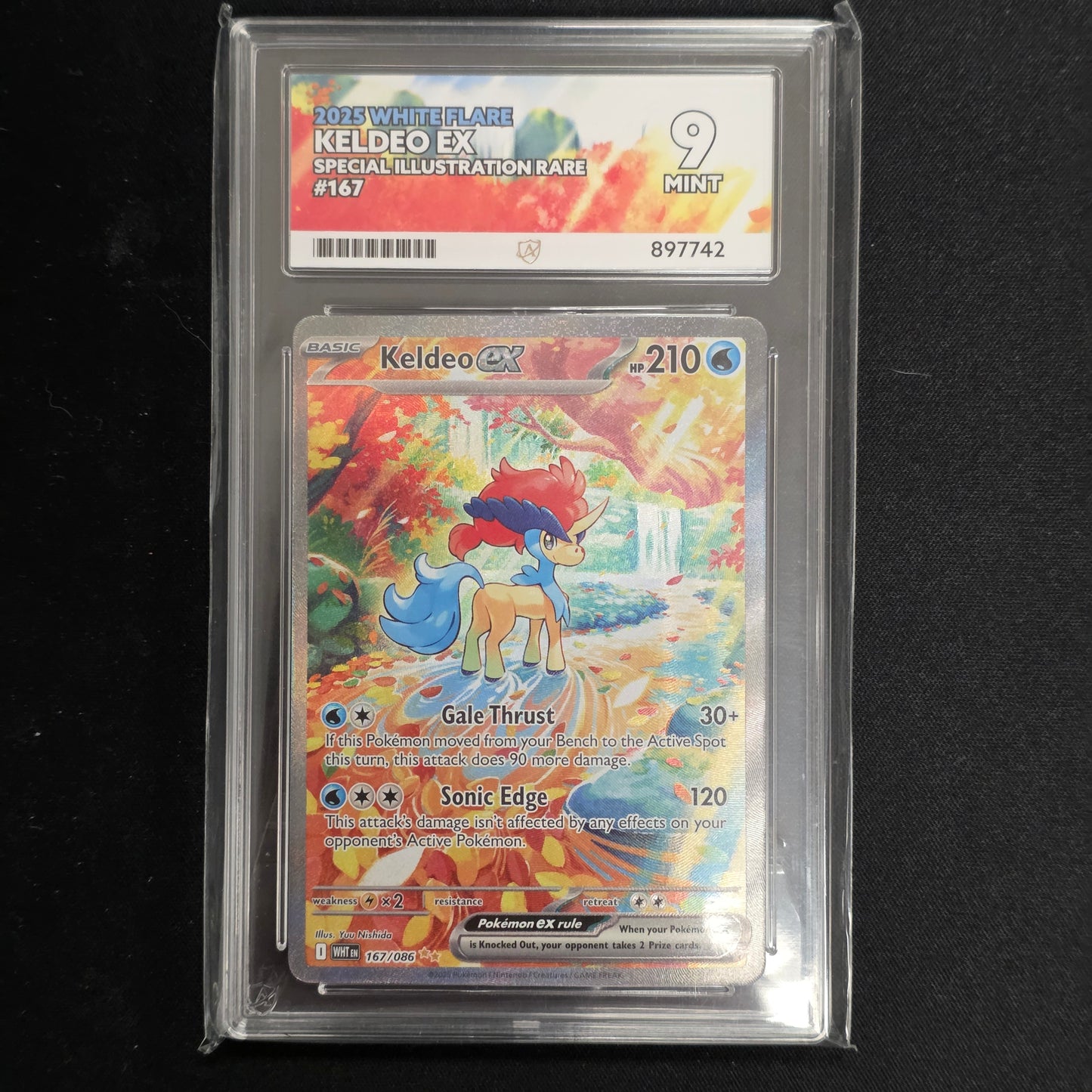 Pokemon TCG Keldeo ex White Flare 167/086 (Ace 9)