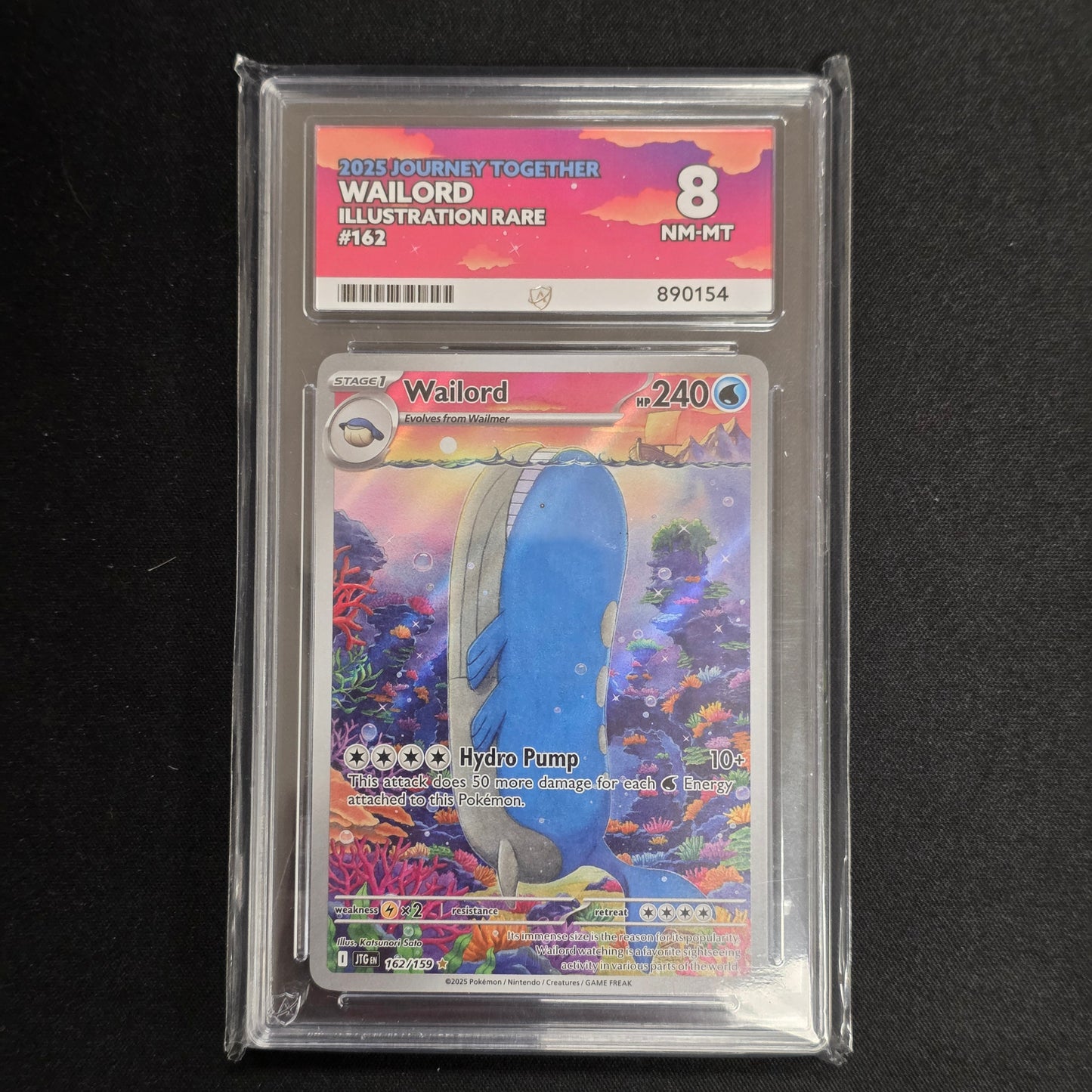 Pokemon TCG Wailord Journey Together 162/159 (Ace 8)