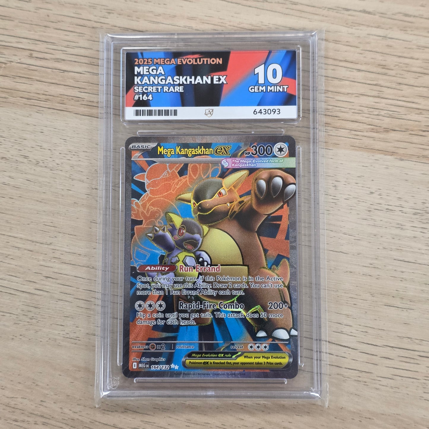 Pokemon TCG Mega Kangaskhan Ex Mega Evolution 164/132 (ACE 10)