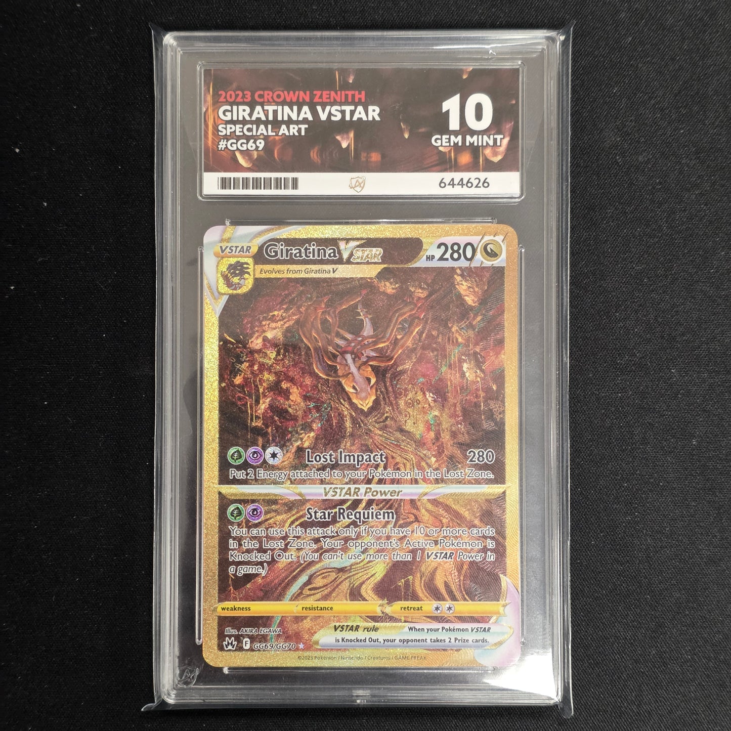 Pokemon TCG Giratina VSTAR Crown Zenith GG69/GG70 (Ace 10)