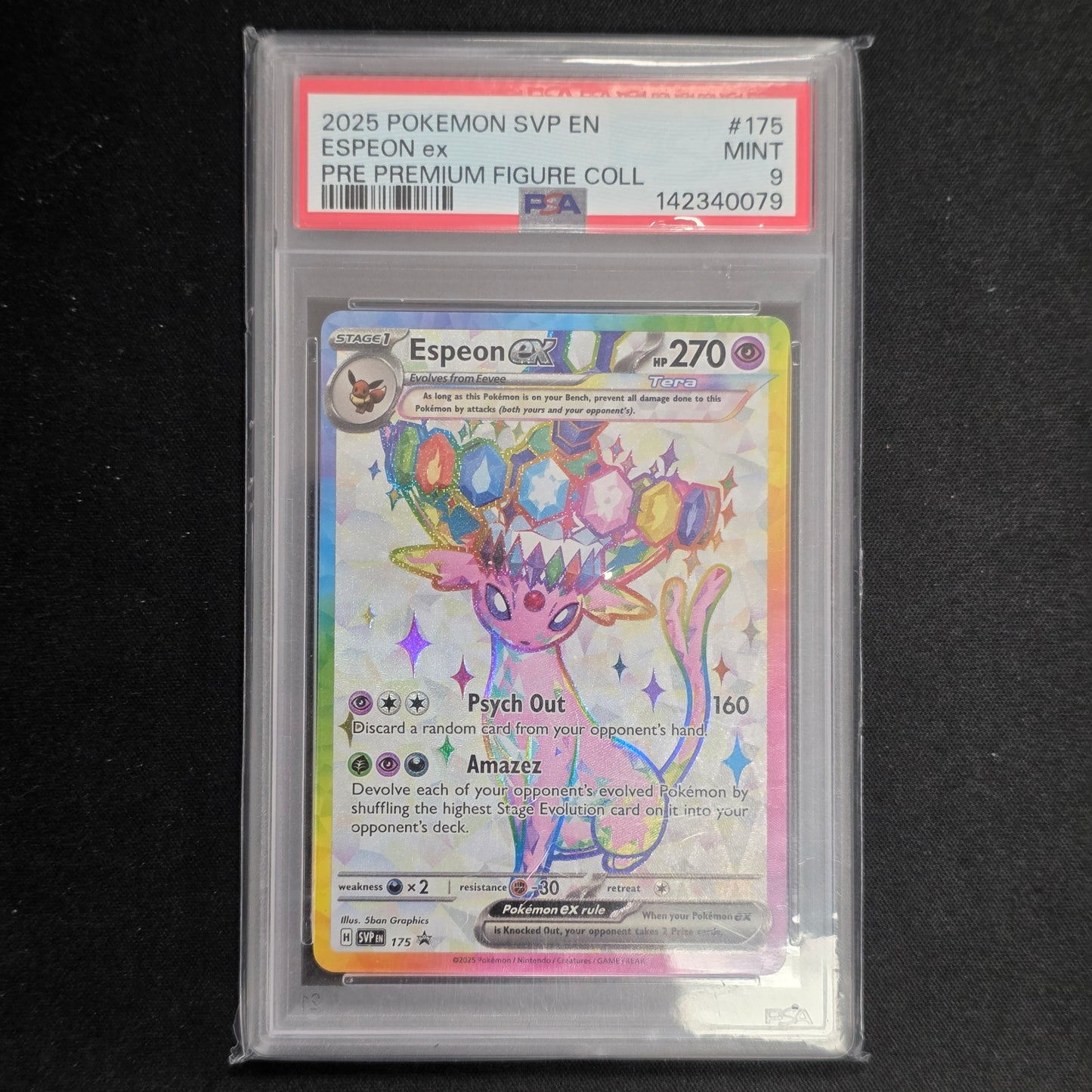 Pokemon TCG Espeon ex Promo 175 (PSA 9)