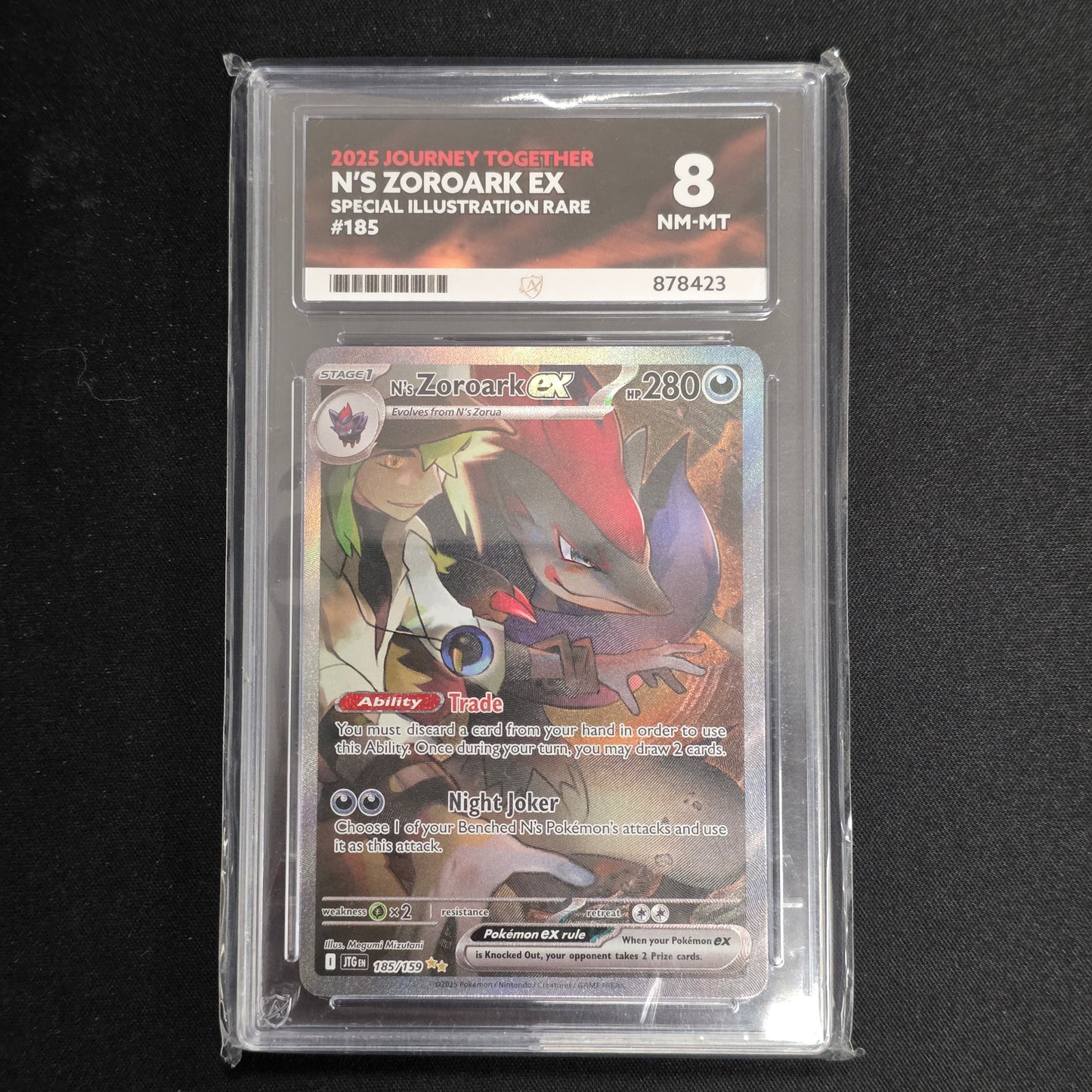 Pokemon TCG N's Zoroark EX Journey Together 185/159 (Ace 8)