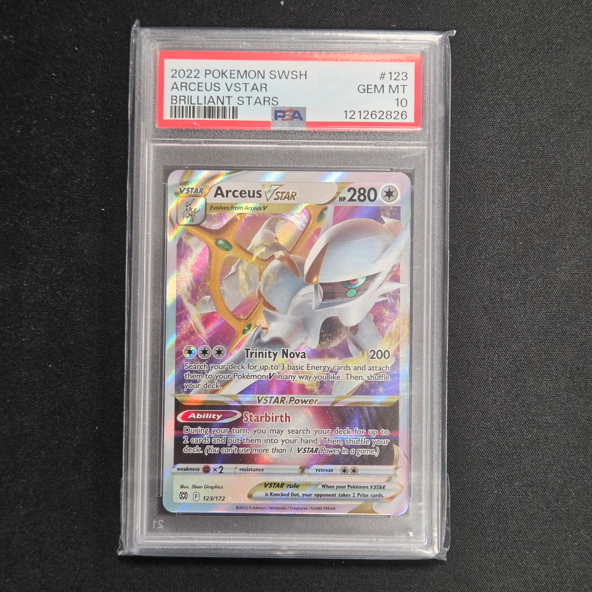 Pokemon TCG Arceus VSTAR Brilliant Stars 123/172 (PSA 10)