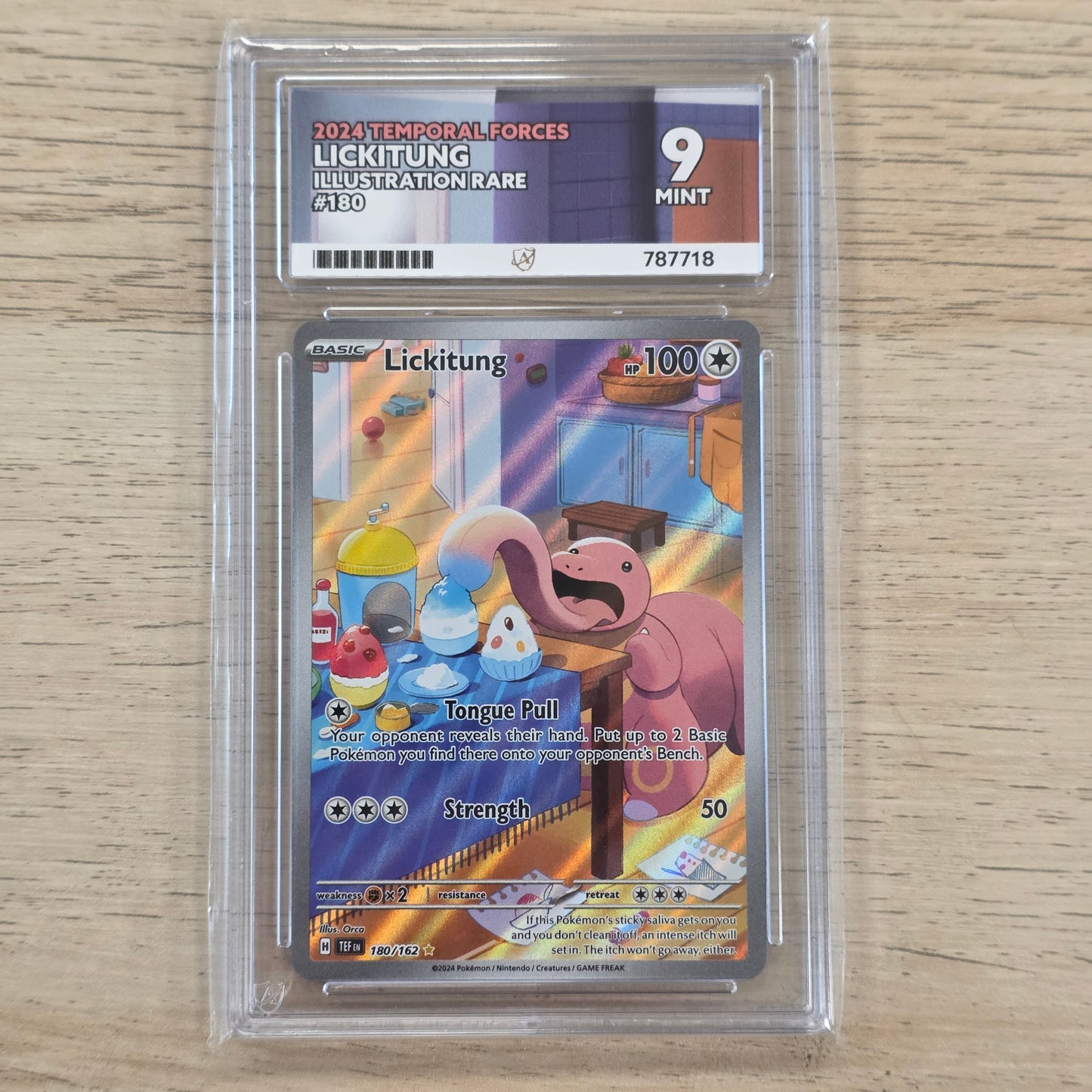 Pokemon TCG Lickitung Scarlet Violet Temporal Forces 180/162 (ACE 9)