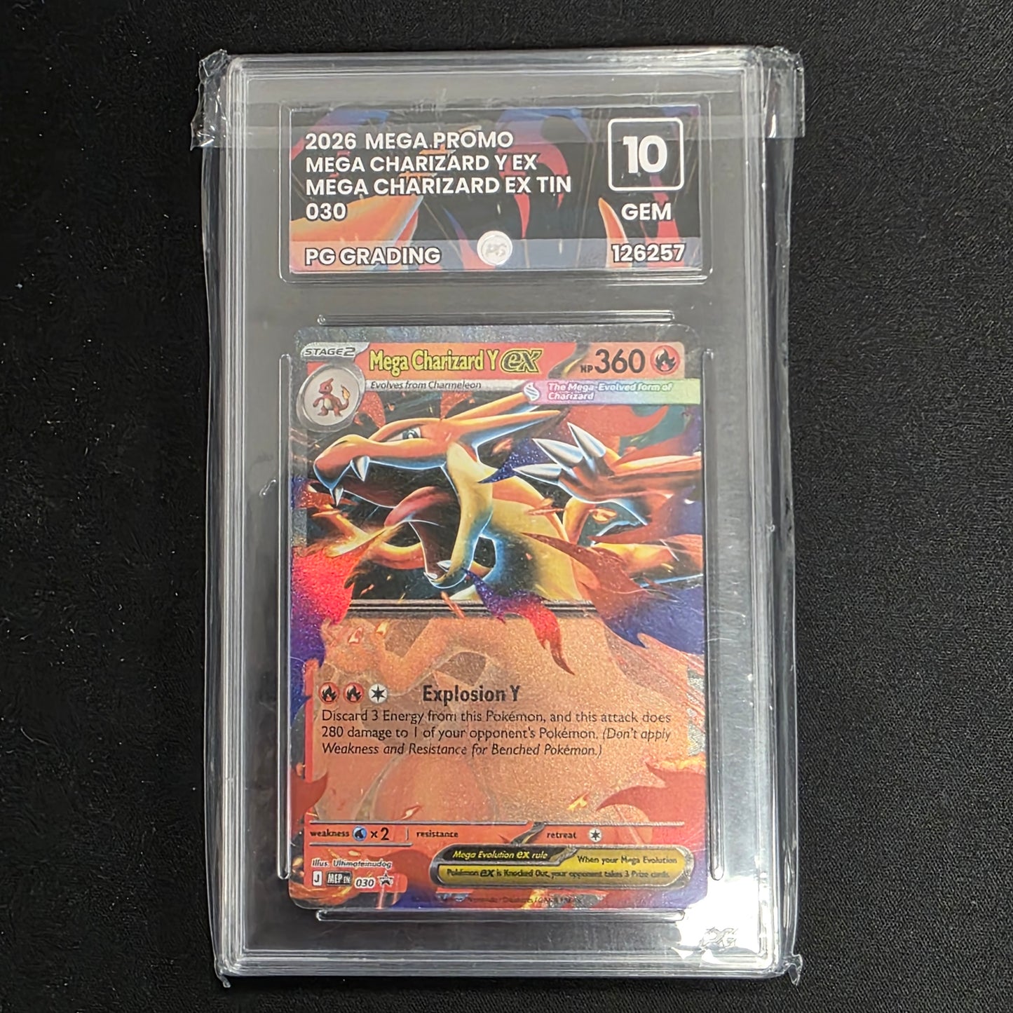 Pokemon TCG Mega Charizard Y ex 030 (PG Grading 10)