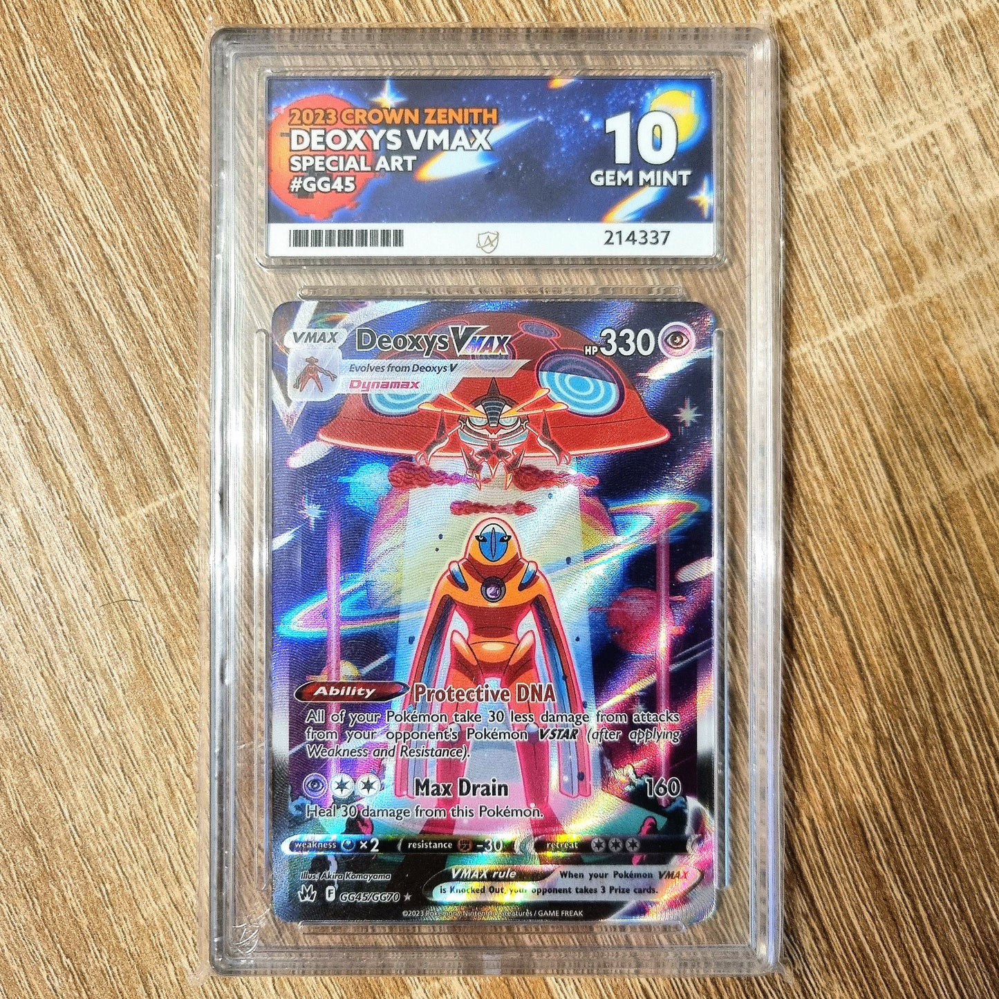 Pokemon TCG Deoxys VMAX Crown Zenith GG45/GG70 (Ace 10)