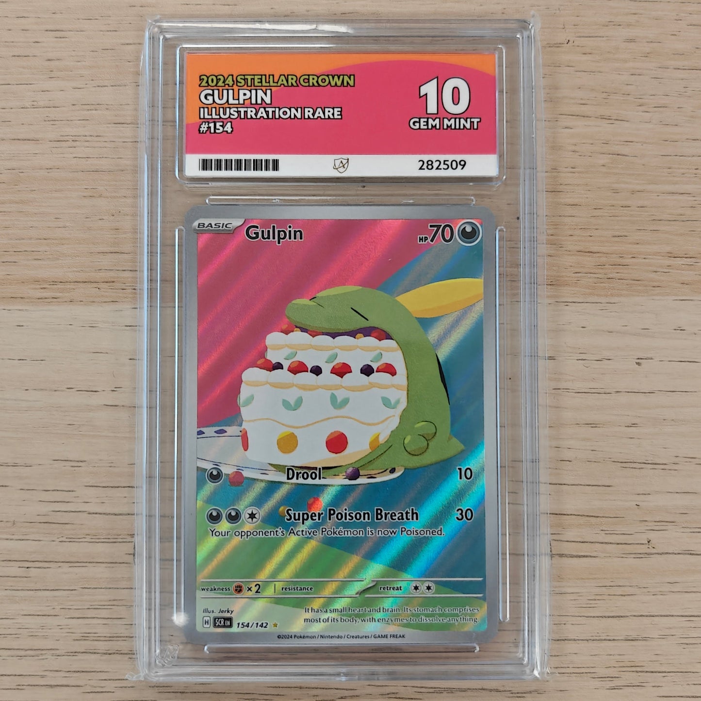 Pokemon TCG Gulpin Stellar Crown 154/142 (ACE 10)