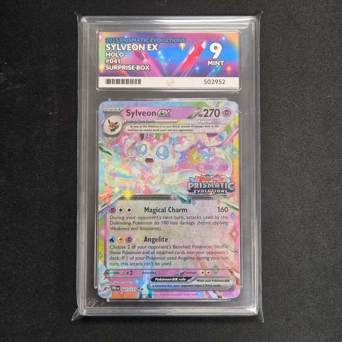 Pokemon TCG Sylveon ex *Stamped* Prismatic Evolutions 041/131 (Ace 9)