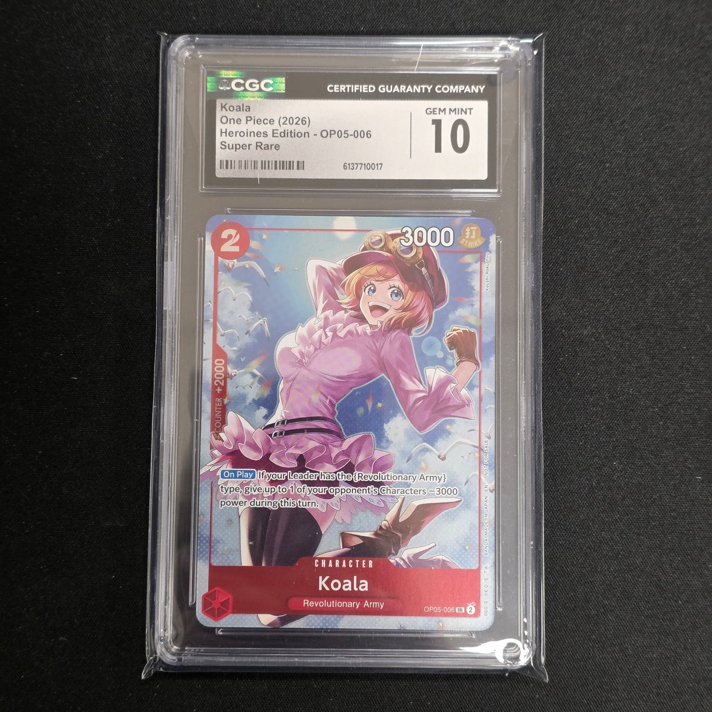 One Piece CG Koala Heroine's OP05-006 (CGC 10)