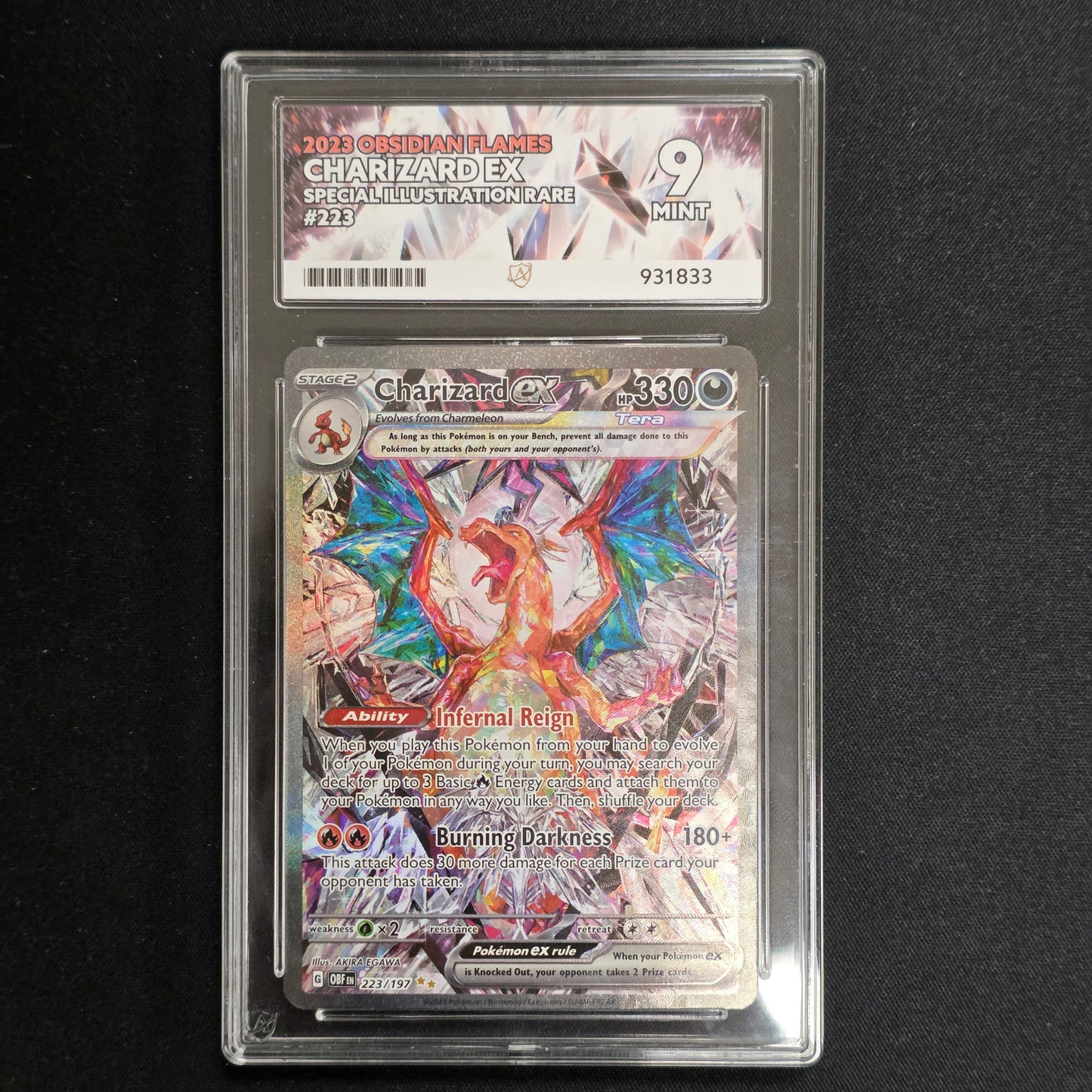 Pokemon TCG Charizard ex Obsidian Flames 223/197 (Ace 9)