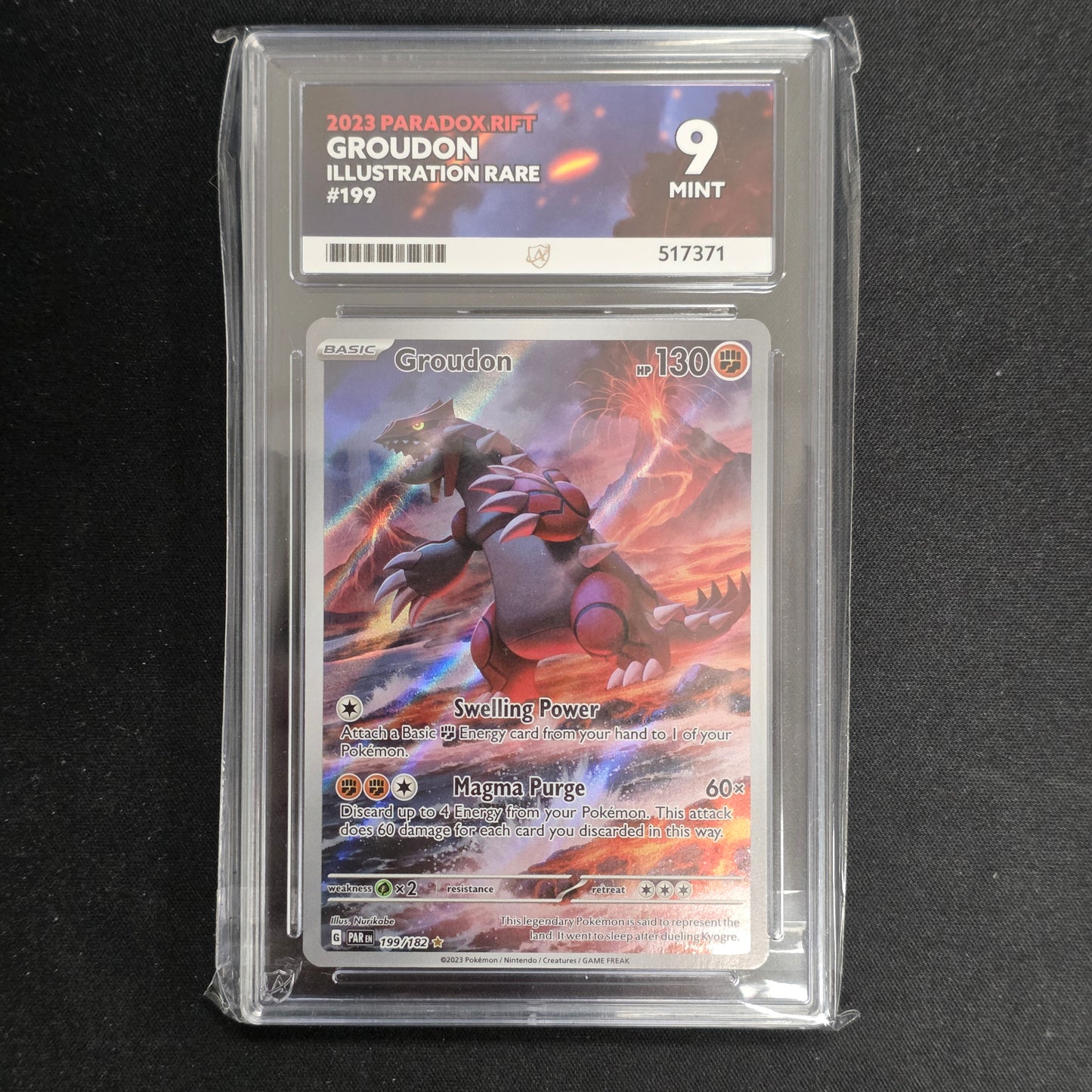 Pokemon TCG Groudon Paradox Rift 199/182 (Ace 9)