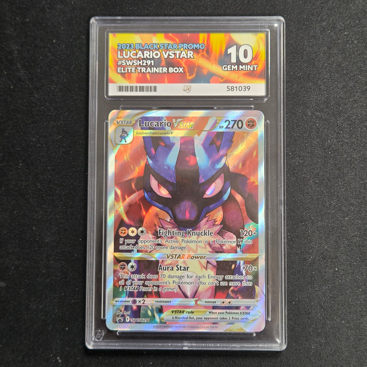 Pokemon TCG Lucario VSTAR Sword & Shield Promo SWSH291 (Ace 10)