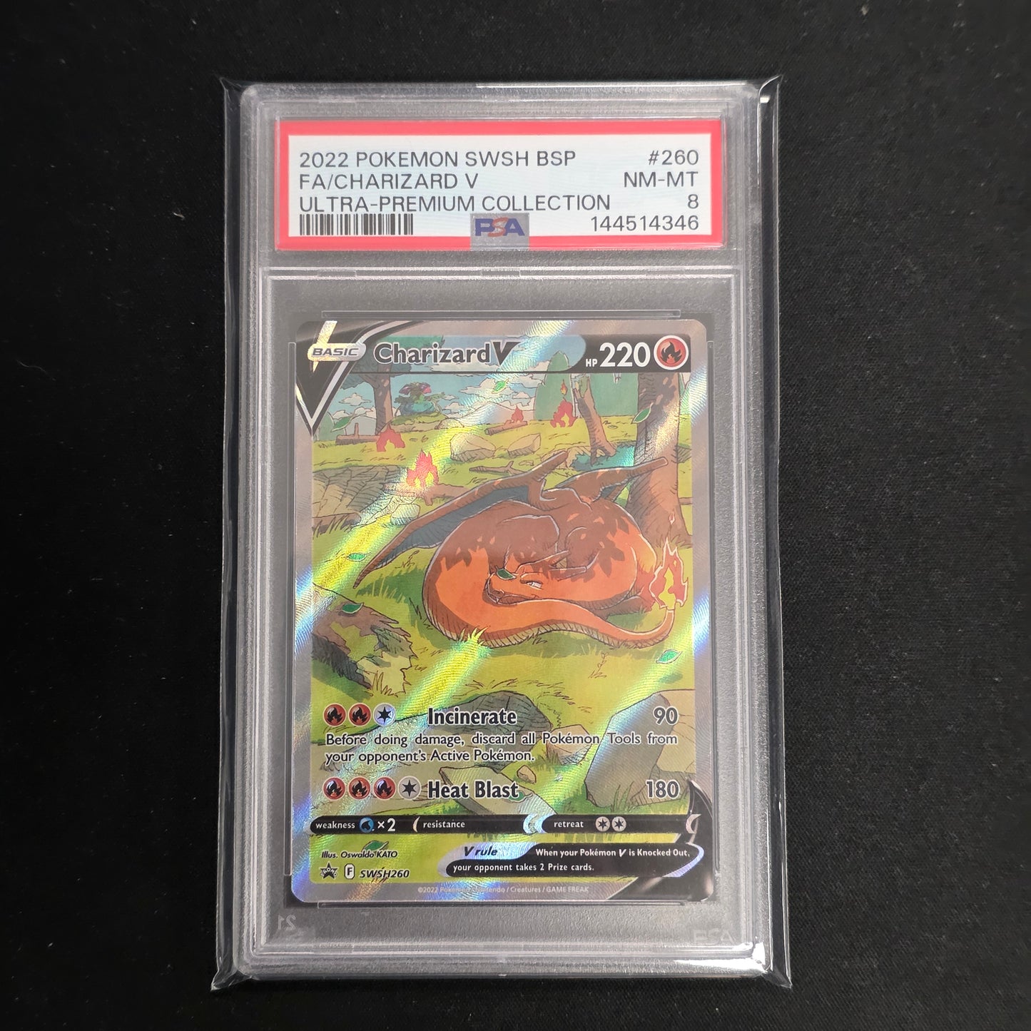 Pokemon TCG Charizard V Promo SWSH260 (PSA 8)