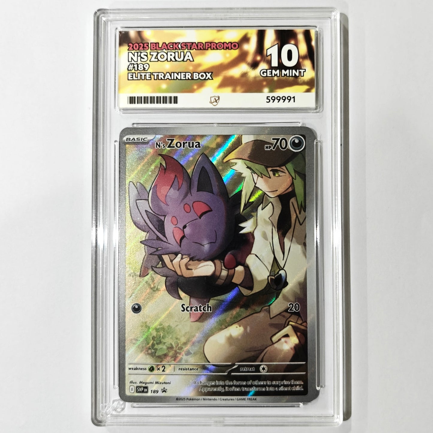 Pokemon TCG N's Zorua Journey Together 189 Promo ACE 10