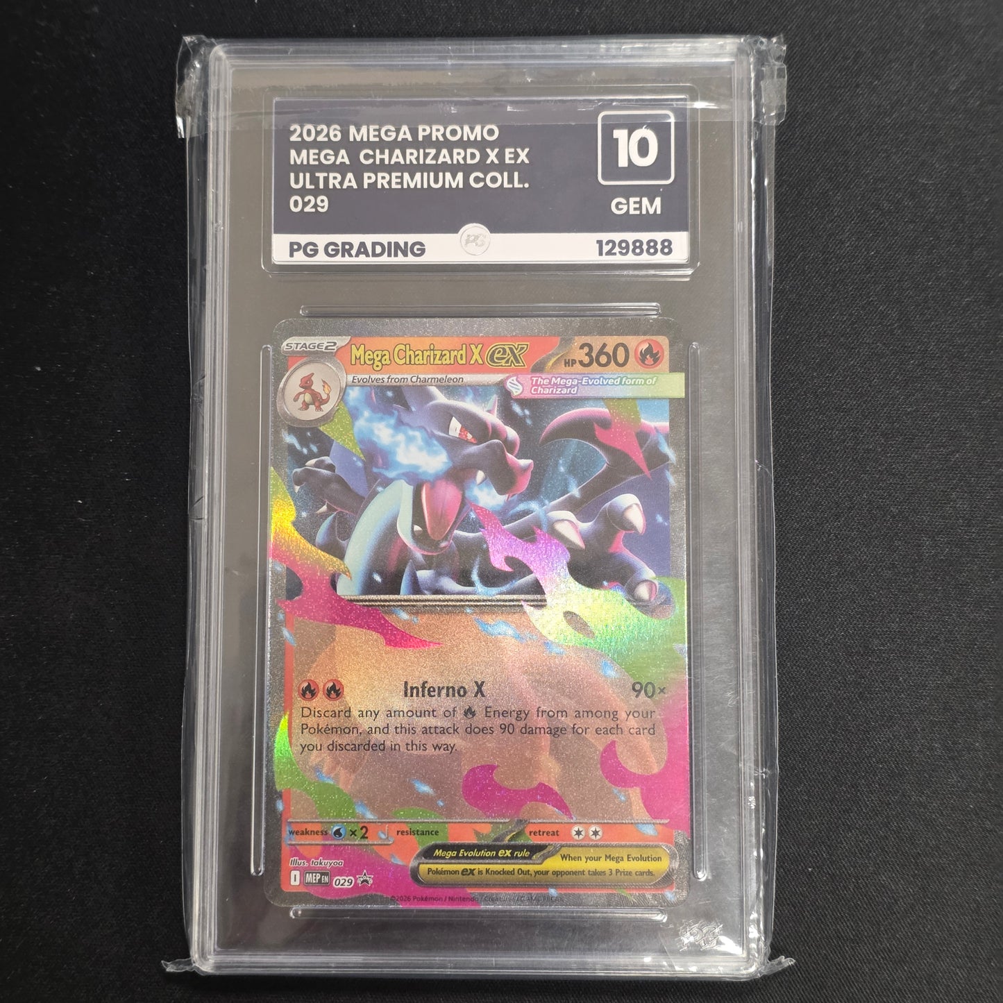 Pokemon TCG Mega Charizard X ex 029 (PG Grading 10)