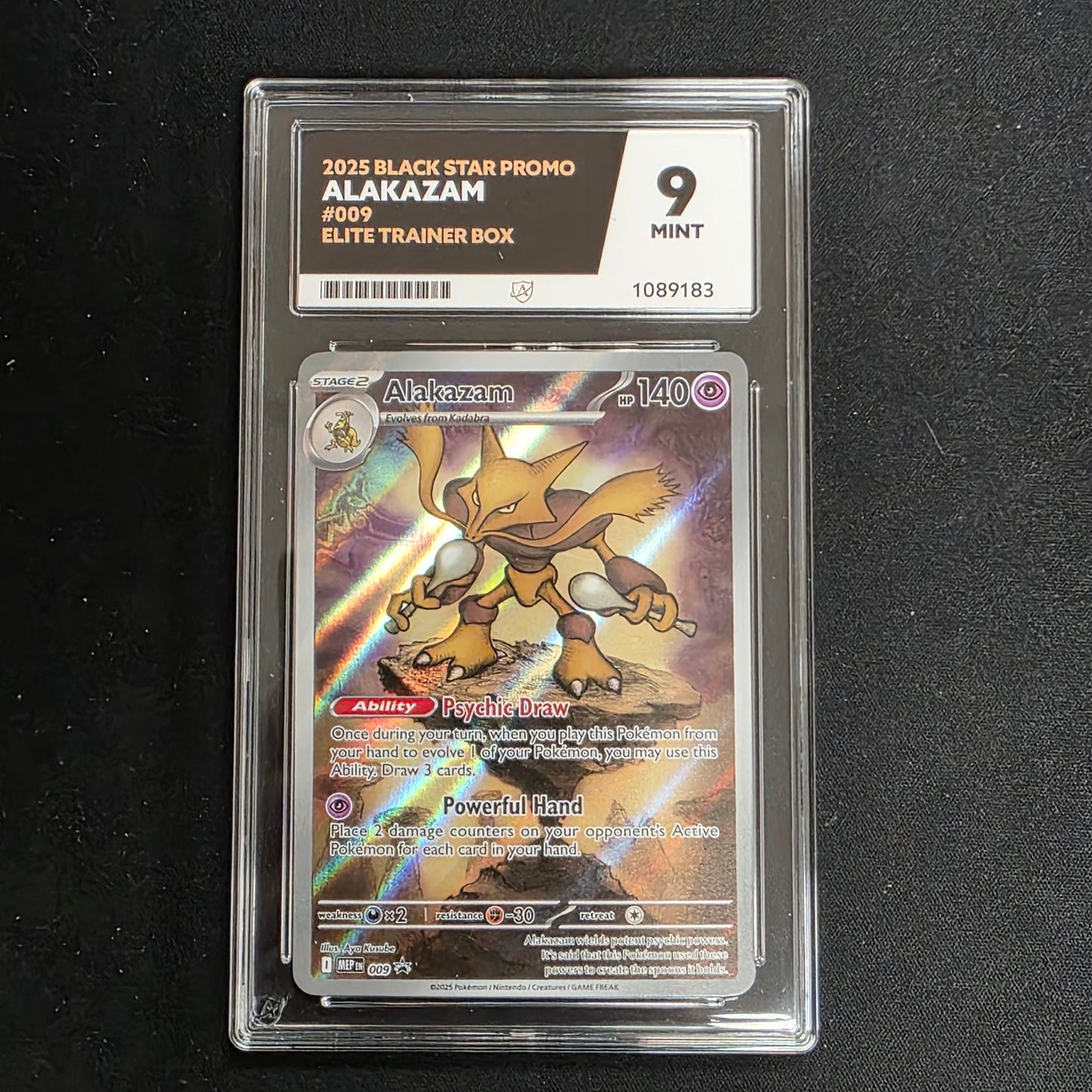 Pokemon TCG Alakazam Mega Evolution 009 Promo (Ace 9)