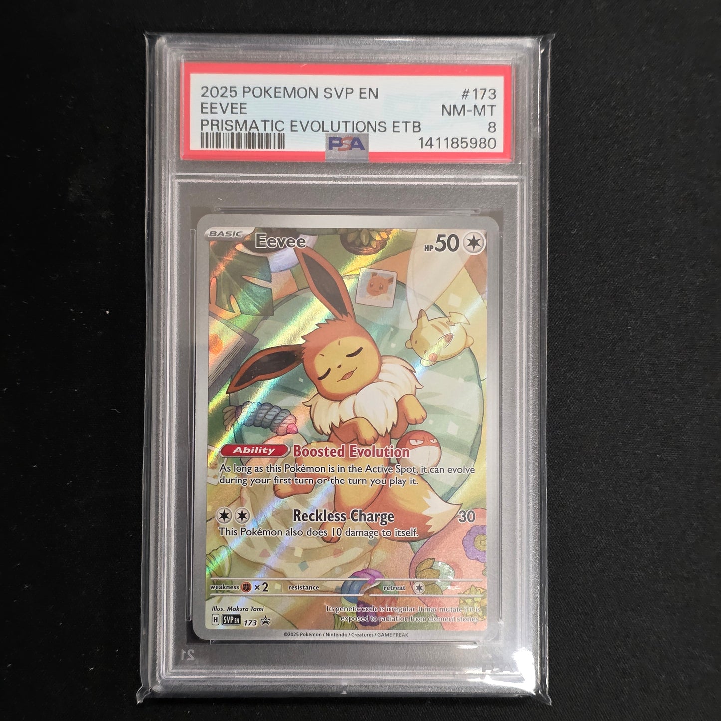 Pokemon TCG Eevee Scarlet & Violet Promo 173 (PSA 8)