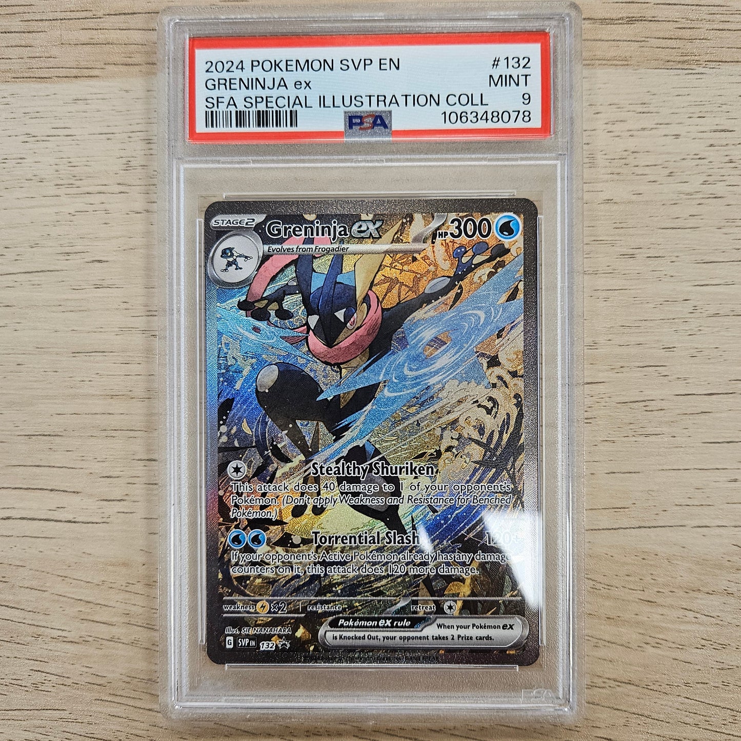 Pokemon TCG Greninja EX Black Star Promo SVP132 (PSA 9)