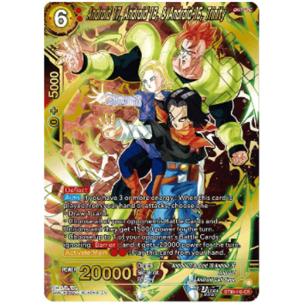 Dragon Ball CG Android 17, Android 18, & Android 16, Trinity Three Glorious Fighters BT30-143