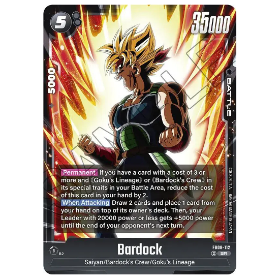 Dragon Ball CG Bardock Saiyan's Pride FB08-112