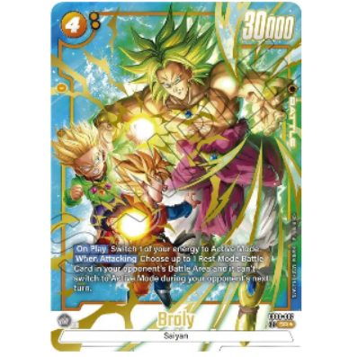 Dragon Ball CG Broly * Alternate Art * Saiyan's Pride FB08-087