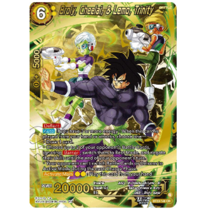 Dragon Ball CG Broly, Cheelai, & Lemo, Trinity Three Glorious Fighters BT30-146