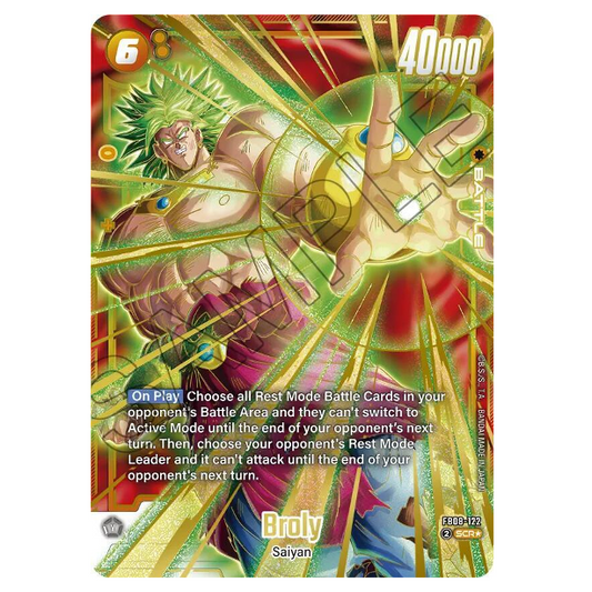 Dragon Ball Super CG Broly Saiyan's Pride *Alternate Art* FB08-122