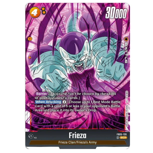 Dragon Ball Super CG Frieza *Secret Rare* New Adventure FB05-120