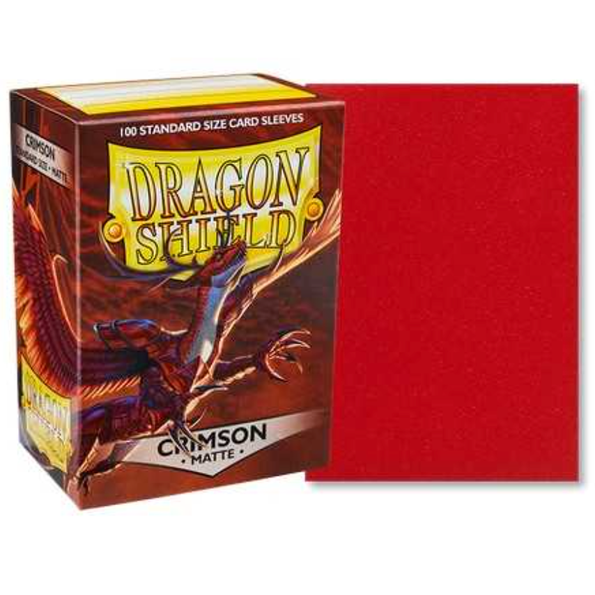 Dragon Shield Matte Crimson Sleeves