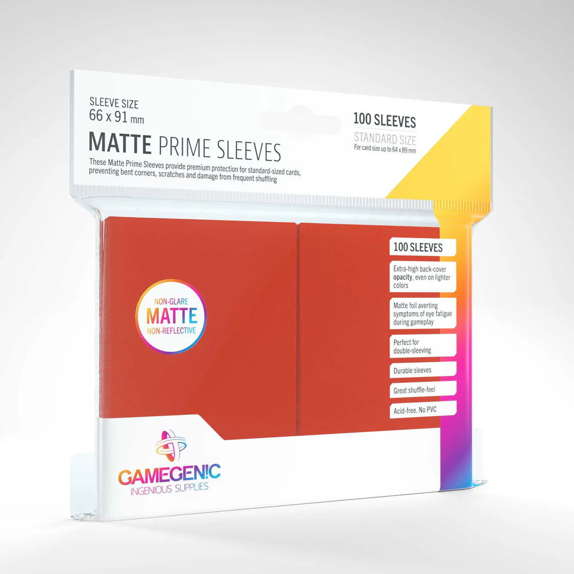 Gamegenic Matt Prime Sleeves 100x