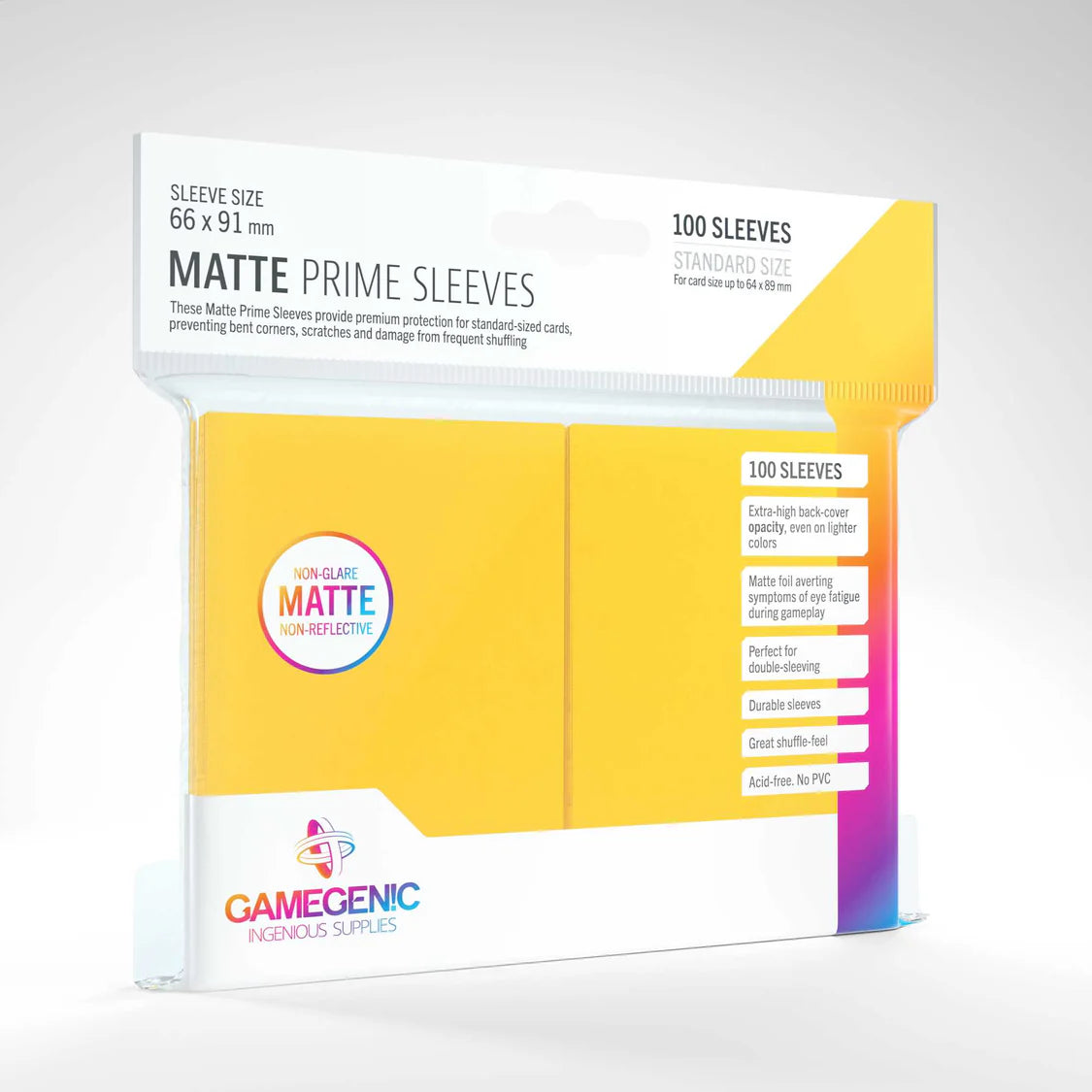 Gamegenic Matt Prime Sleeves 100x