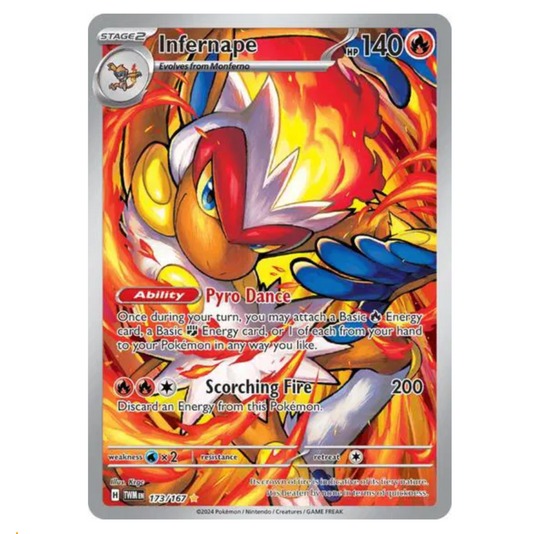 Infernape Twilight Masquerade 173/167Pokemon TCG