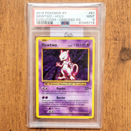 Mewtwo Cracked Ice Holo Evolutions 51/108