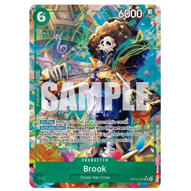 One Piece CG Brook *Alternate Art* Adventure on Kami's Island OP15-032