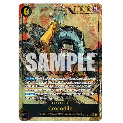 One Piece CG Crocodile *Alternate Art* The Azure Sea's Seven OP14-120
